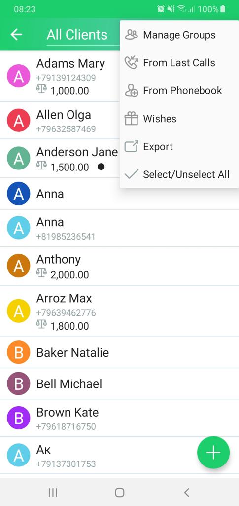 customer base gnomguru crm screenshot 2